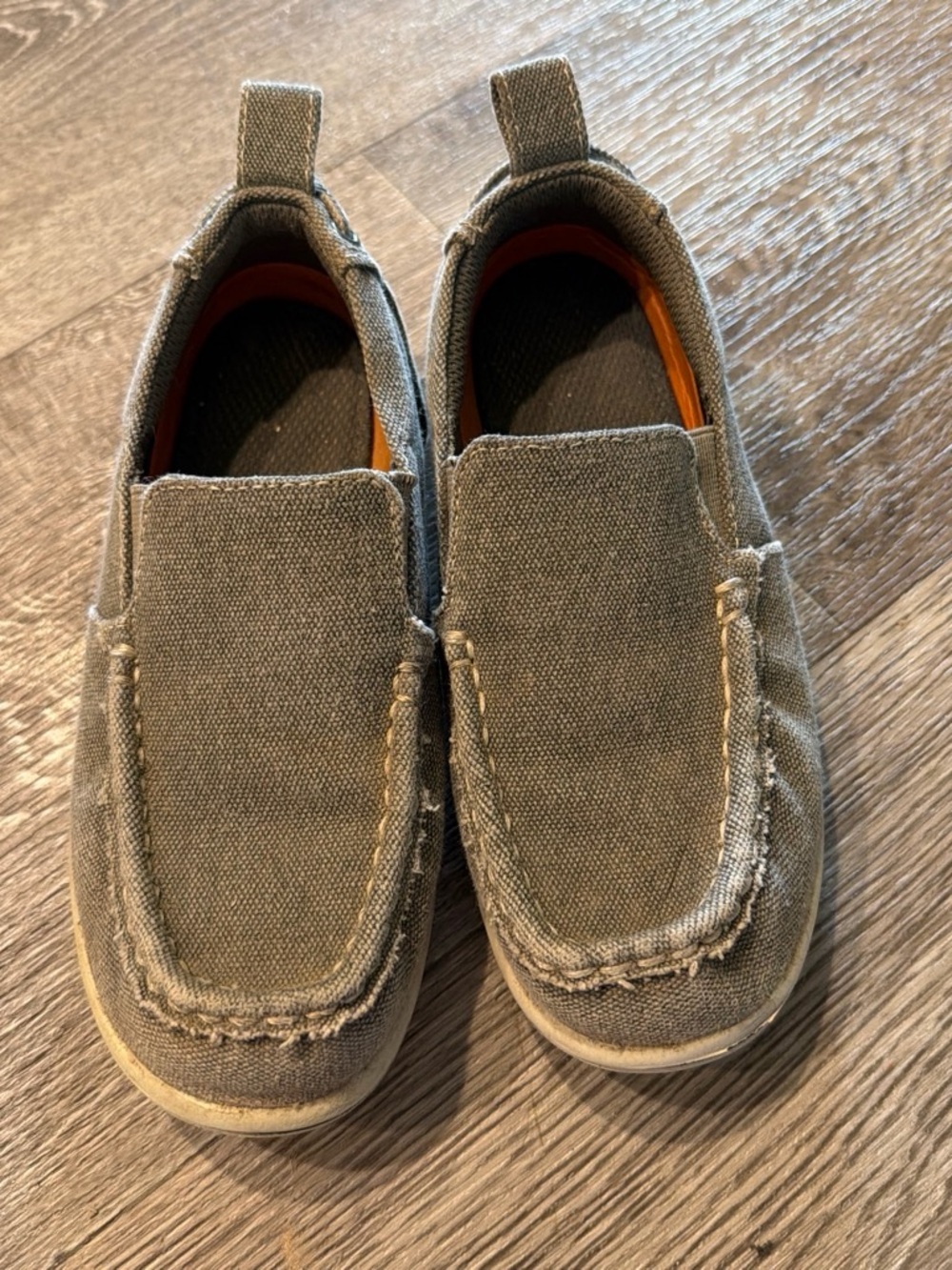 Kids Casual Slip-On Moccasins — Gray